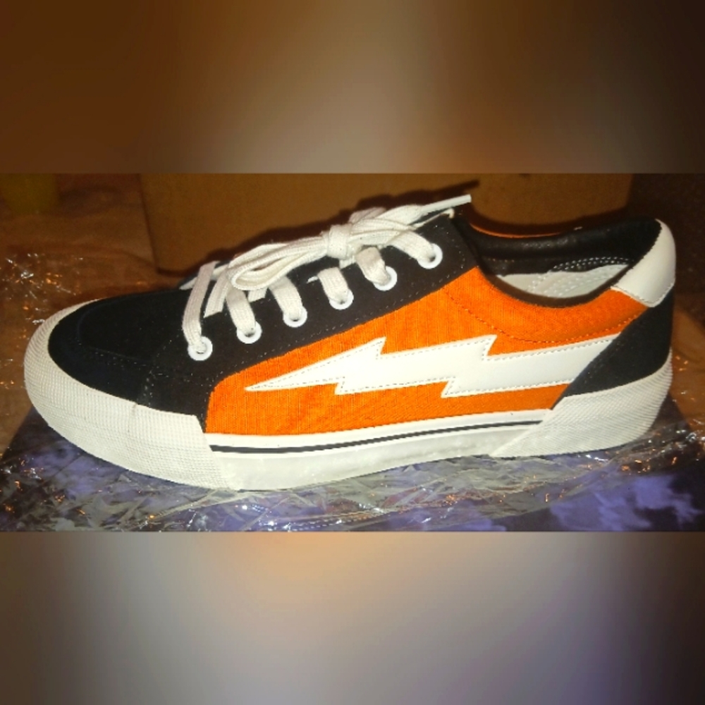 BRAND NEW Revenge X Storm Vol. 2 Lo-Top Black/Orange & White Sneakers Unisex - …